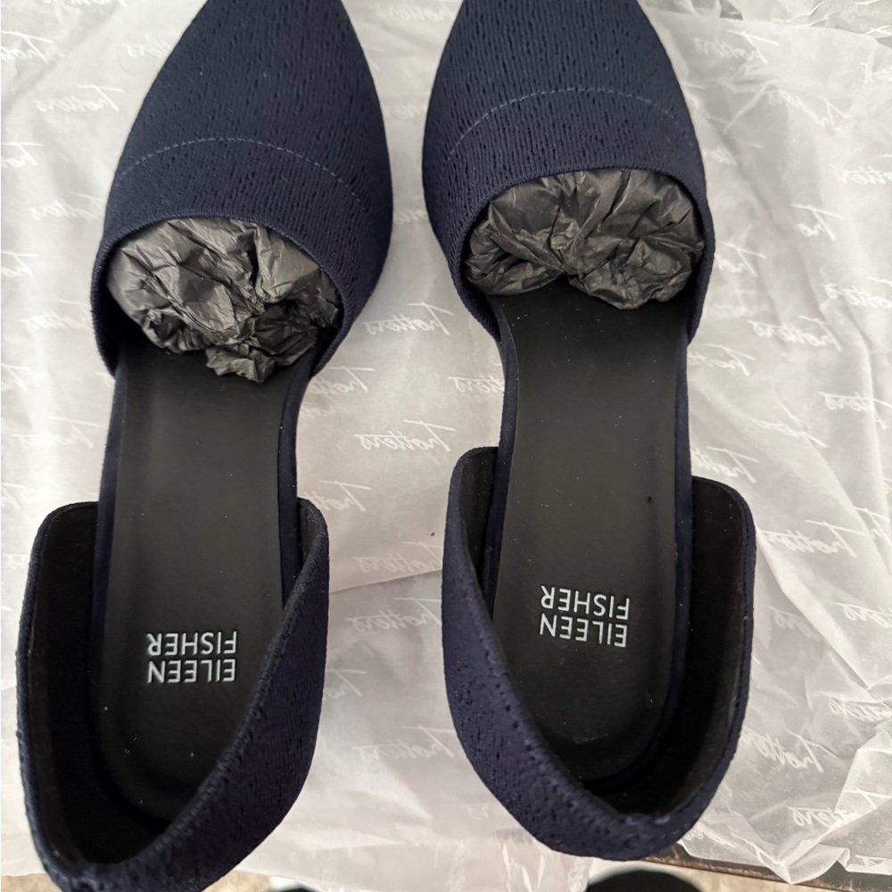 Eileen Fisher Women's Navy Flats